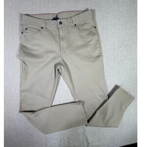 Johnnie-O Men 32x32 Tan Sawyer Performance Straight Leg Casual Pants NWT Golf